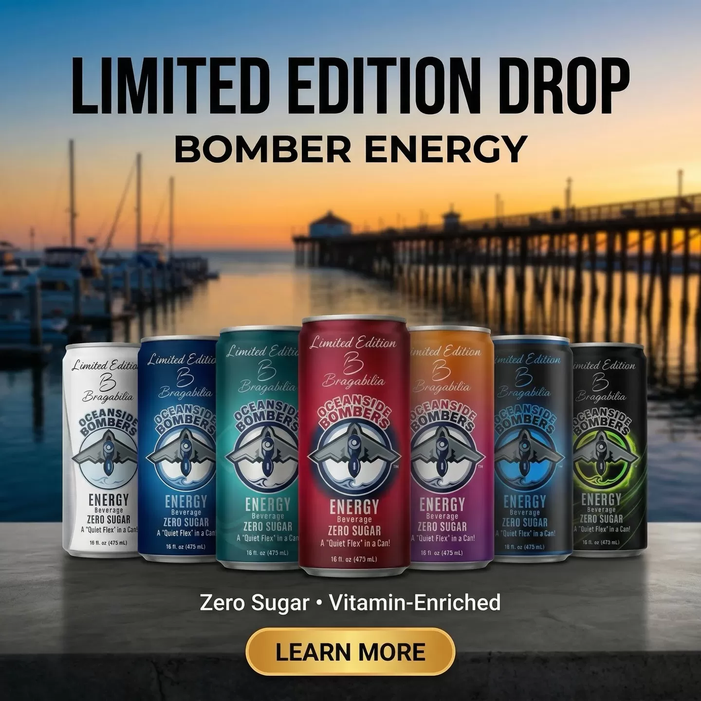 Bragabilia Energy - Oceanside Bombers Limited Edition 