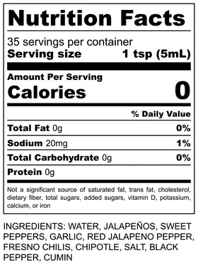 Naturally Fermented Cultured Chili Sauce - Chipotle